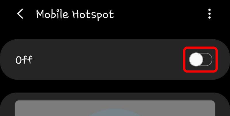 enable Mobile Hotspot in Settings